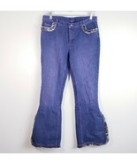 DKNY Y2K fur bell bottoms Size 9 Boho - $365.06 MXN