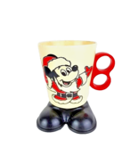 Vintage Walt Disney Productions Christmas Mickey Mouse Mug Plastic - £14.85 GBP