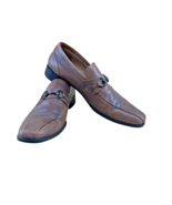 Men’s Steve Madden Stylls Loafers Size 12 Leather Tan Brown Slip On - $65.16 CAD