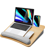 Lap Laptop Desk - Portable Lap Desk with Pillow Cushion, Fits up to 15.6... - £41.70 GBP