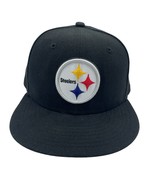 Pittsburgh Steelers Hat Kids 6 5/8 Black Fitted Cap New Era - $228.08 MXN