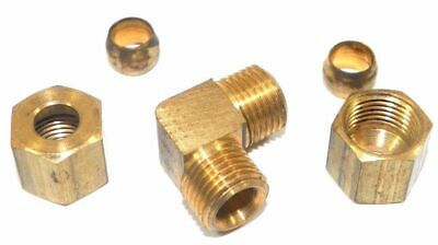 Big A Service Line 3-165400 Brass Pipe, 90 deg Street Elbow Fitting 1/4&quot;... - $12.75