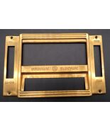 Vtg Brass Trim Face Piece Escutcheon General Electric Radio Part HTF Mid... - $29.99