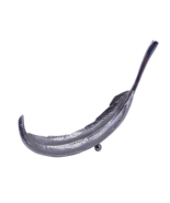 Silver Tone Metal Feather Pen Holder ? Desk Decor Paperweight 6&quot; - $550.56 MXN