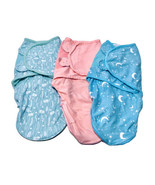 Hooyax Baby Girls 3 Pack Swaddle Blankets Small (0-3M) Easy Change Adjus... - $474.22 MXN
