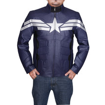 Captain America Winter Soldier Pu Leather Jacket - All Sizes - £79.74 GBP