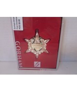 GORHAM ORNAMENT OUR FIRST CHRISTMAS SILVERPLATE BOX 3.25&quot; HEART STAR HAN... - $2.92
