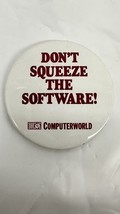 1980&#39;s? Dont Squeeze The Software Computerworld 2 1/4&quot; Litho Advertising... - $180.99 MXN