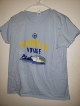 Royal Caribbean Cruise Light Blue Caribbean Voyage Shirt. L. Free Shipping - £10.05 GBP