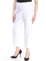 allbrand365 designer Womens Ruffled Capri Pants,Bright White,8 - $72.84