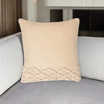 18" White Cotton Throw Pillow Cover - $1,370.09 MXN