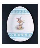 Disney Store Thumper Melamine Plate Rabbit From Bambi Oval Egg Shaped Dish - £9.34 GBP