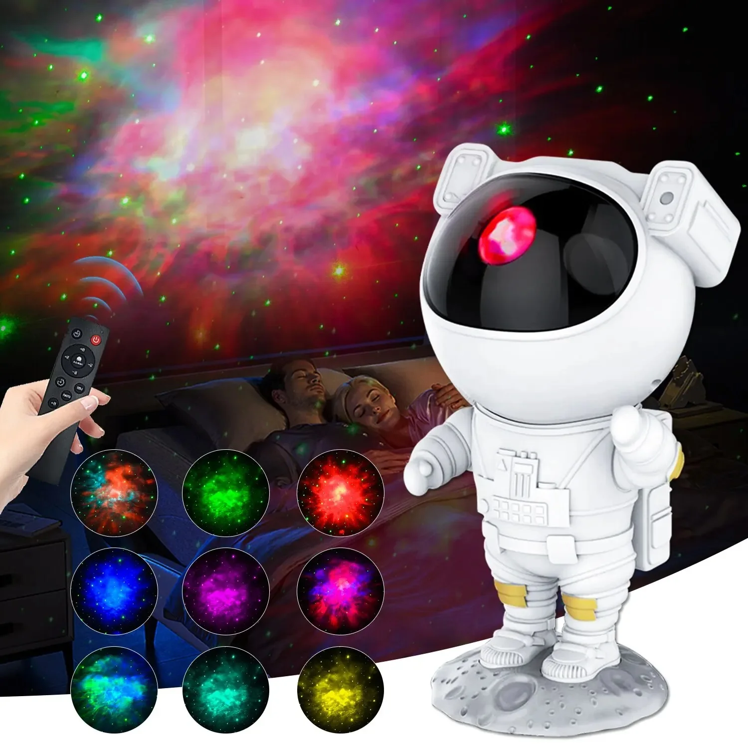 Astronaut Star Projector Toy Nebula Star View Night Light 360 Adjustable Bedroom - £49.04 GBP