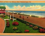 Spiaggia E Pontile Da Belhaven Hotel Rehoboth Spiaggia De Lino Cartolina I5 - £8.02 GBP