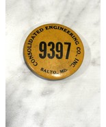Vintage Consolidated Engineering Co. Inc. Baltimore MD Button Pin Employ... - $40.68 CAD