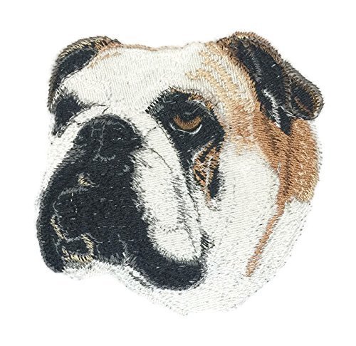 Amazing Dog Faces [Bulldog-2[Custom and Unique] Embroidered Iron on/Sew Patch [4