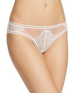 NWT Thistle and Spire SZ Large Eyelash Mirage Ivory Thong Retails $28 - €10,30 EUR