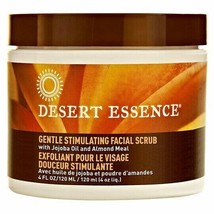 Desert Essence Gentle Stimulating Facial Scrub W/ Jojoba Oil &amp; Almond Meal 120ml - £9.20 GBP