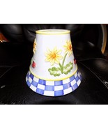 Multi Color Floral/Lady Bug  Candle Holder With Topper - $9.00