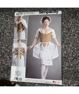 SIMPLICITY PATTERN 8579 18TH CENTURY CORSET SHIFT PANNIERS SIZES  14-22 ... - $11.50