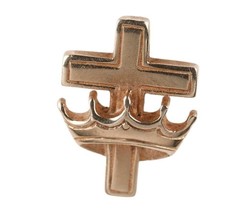 retired James Avery 14k Cross with Crown Tie Tac/Lapel pin - $247.50