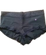 2015 vintage victoria&#39;s secret cotton boyshort  panties large black - €9,46 EUR