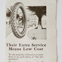 1917 Goodyear Tires Advertisement Extra Service Low Cost Palm Trees LGADYC4 - £15.71 GBP