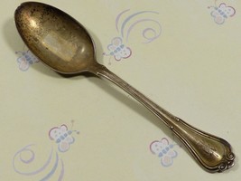 Vintage Antique England sterling silver Tea Spoon 21.9g 5.5&quot;L monogramed - $35.64