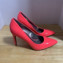 Worthington Womens Wor Zoe Classic Pumps Slim Heels Shoes Pink Slip On 10M - $21.91