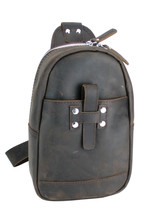 Vagarant Traveler Cowhide Leather Chest Pack Travel Companion LK04.DB - £78.23 GBP