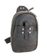 Vagarant Traveler Cowhide Leather Chest Pack Travel Companion LK04.DB - £76.90 GBP