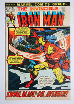 1972 Invincible Iron Man 51, Marvel Comics 10/72, 1st Series, 20¢ Ironman cover - $22.76