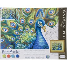 Paint Works Paint By Number Kit 14&quot;X11&quot;-Wild Feathers - £13.55 GBP