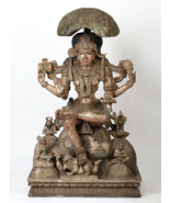  48&quot; Wood Carved Dakshinamurti (Lord Shiva) - God of Wisdom | Home Decor - £3,105.29 GBP