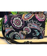 Vera Bradley Bandana Swirl Floral Paisley Turnlock Crossbody Bag 15809 NWOT - $53.34 CAD