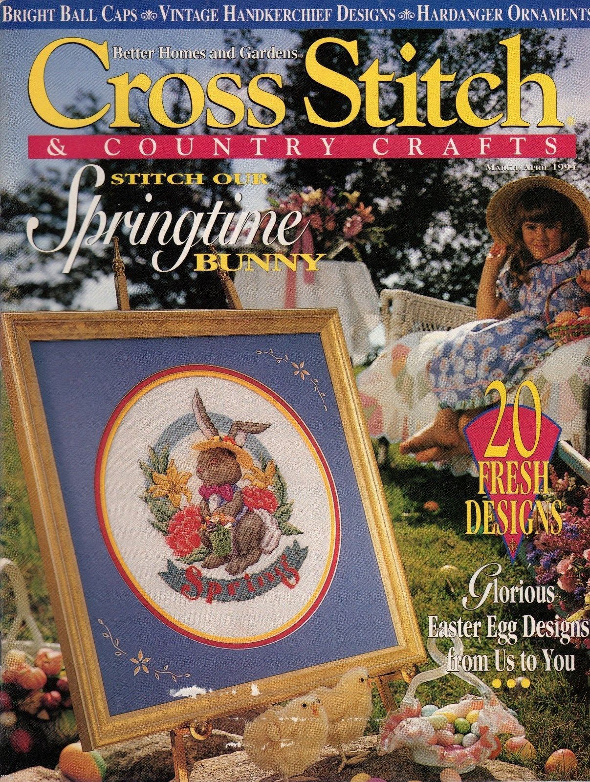 Cross Stitch & Country Crafts Magazine March/April 1994 - £1.58 GBP