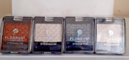 Florres 4pcs Compact Eyeshadow Glitter Shimmer Metallic Pigment Eye Shad... - £2.93 GBP