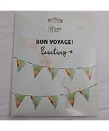 Bon Voyage Bunting Party Decoration Garland World Earth Globe 10 foot - $11.88