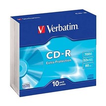 Verbatim 43415 CD-R Slim Jewel Case (Pack of 10)  - $24.00