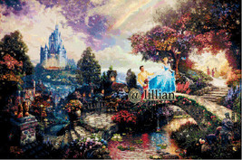 New *Princess Cinderella And Prince At Castle* Counted Cross Stitch Pattern - £3.91 GBP