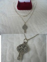 Collana In Argento 925 Con Pendente Una Croce Celtica Originale Anni &#39;90 - £22.28 GBP