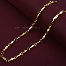 Unisex Italian Turkey chain 916% 22k Gold Chain Necklace Daily wear Jewelry 23 - £2,501.29 GBP+