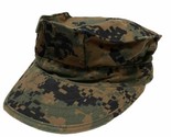 USMC Military Garrison Marpat Woodland Marine Corps Camouflage Camo Hat ... - $13.20
