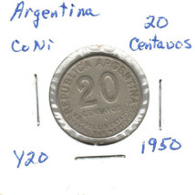 Argentina 20 Centavos, copper-nickel, 1950, KM 20 - £0.91 GBP