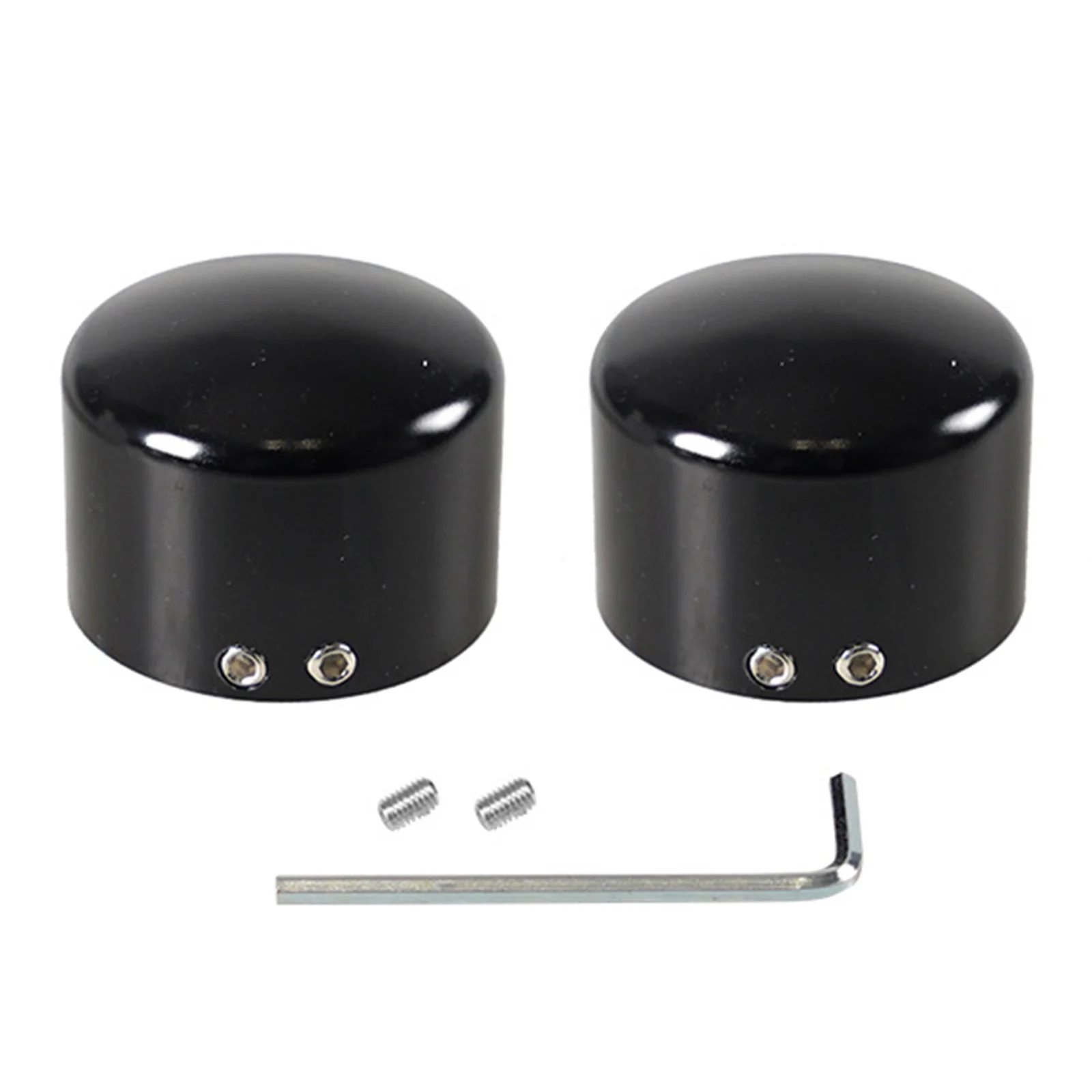 Motorcycle Front Axle Nut Bolt Cover Cap Accessories  Harley ter 883 1200 Dyna V - £143.63 GBP