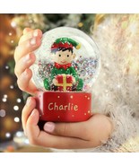 Personalised Elf Name Snow Globe - Christmas Globe - Christmas Gift For ... - £12.81 GBP
