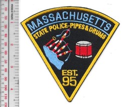 PD Band Massachusetts State Police Pipes  Drums Honor Guard Band Patch - £8.64 GBP