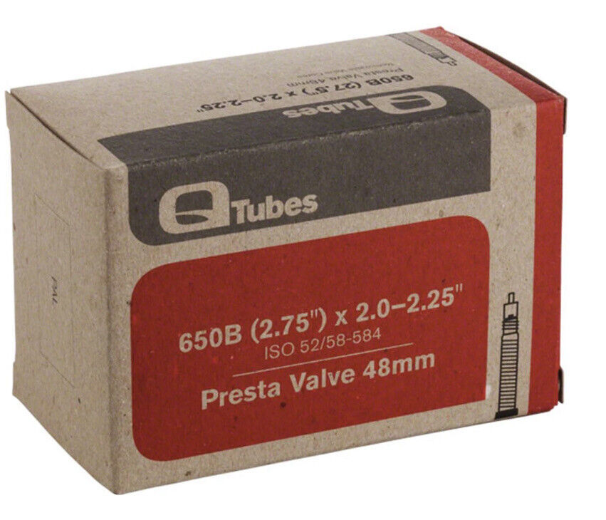QTubes TU6600 650B 27.5” X 2.0-2.25" ISO 52/58-584 Presta Valve 48mm Tube-SHIP24 - $6.81