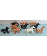 Lot of 10 PROCESSED PLASTIC Series 5 WESTERN HORSES (60mm) - $36.91 CAD
