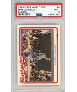 1989 Fleer World Series Glossy Mike Scioscia #4 PSA 9 P1390 - $25.71 CAD